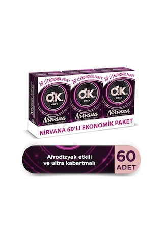 Okey Nirvana Prezervatif 60'lı