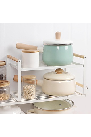 Homyl Sayaç Rafları Masaüstü Organizatör Banyo Anti Beyaz S