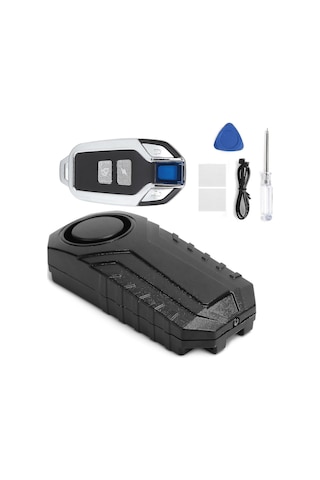 Gajeena "7 Seviye Hassasiyetli Kablosuz Bisiklet, Scooter Ve Motosiklet İçin Titreşim Alarmı 113db, Ip55 Su Geçirmez "