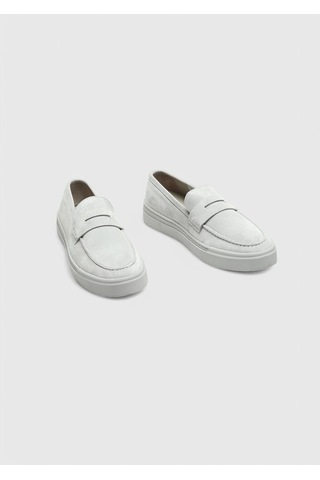 Ramsey Açık Gri Süet Casual Loafer
