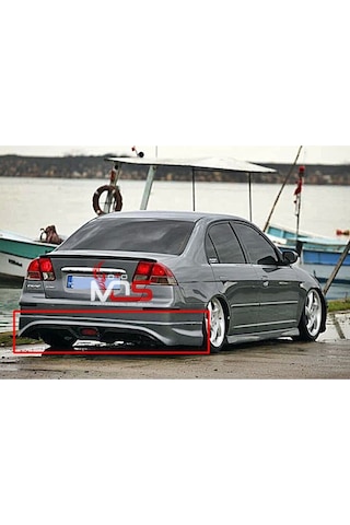 Honda Civic Vtec 2 Custom Arka Tampon Eki Fiberglass Boyasız