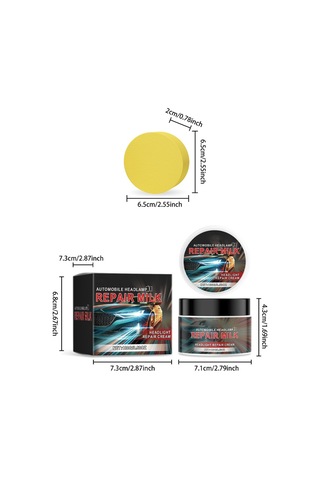 Araba Far Çizik Giderme Kremi, Far Temizleme, Parlatma, Yenileme, Çizik Sararma, Kristal Kaplama Maddesi 100g,jwcwsq