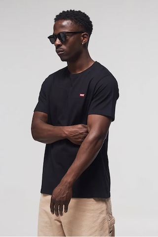 Levi's Erkek Arma Logo Bisiklet Yaka Siyah Basic T-shirt- 56605-0075-76-77 Siyah