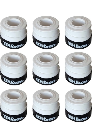Wilson Bowl O Grips Overgrip 9 Adet Tekli Beyaz Grip Beyaz