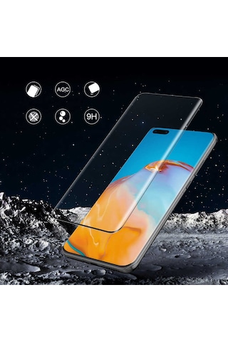 Noktaks - Huawei P40 Pro Uyumlu - Ekran Koruyucu Davin Seramik Koruma - Şeffaf
