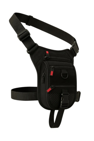 Bel Ve Bacak Çantası Özel Bölmeli Tactical Siyah Kumaş