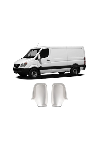 Mercedes Sprinter W906 Uyumlu 2006-2018 Krom Ayna Kapağı 2 Parça Paslanmaz Çelik