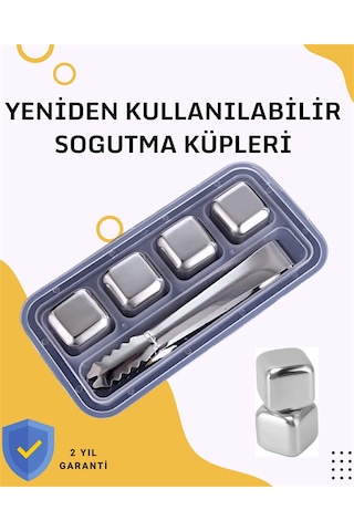 Paslanmaz Metal Buz Küpleri-çok Amaçlı Kullanıma Uygun