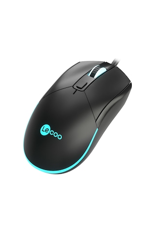 Lecoo MS120 USB Kablolu 2400DPI 4 Tuşlu RGB Optik Oyuncu Mouse