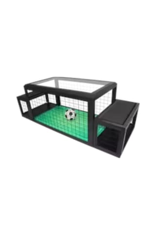 Mini Futbol Sahası Kapalı Spor Ekipmanı Masa Altı Futbol Oyunu Siyah