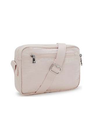 Kıplıng Abanu M Orta Boy Omuz Çantası Pembe Pınk Pearl Jacquard Pembe