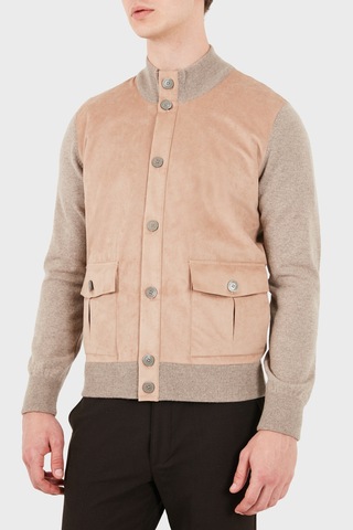 Gran Sasso Regular Fit Dik Yaka Ceket Erkek Ceket 57149 19649 030 Vizon