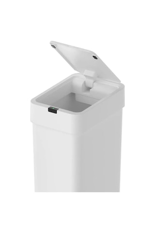 Sensörlü Otomatik Slim Çöp Kovası 9 Litre Plastik Beyaz Yerli Üretim Beyaz