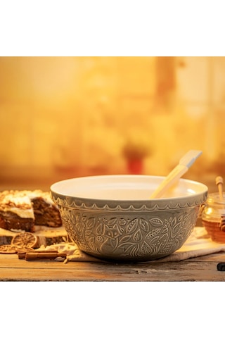 Mason Cash In The Forest Gri 29cm Fox Mixing Bowl Karıştırma Kasesi