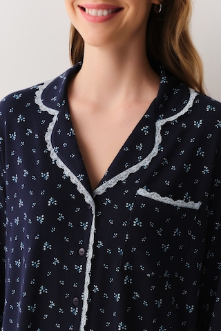 Suwen Woody Maskülen Pijama Takımı Sh26228660b628 Lacivert Desenli