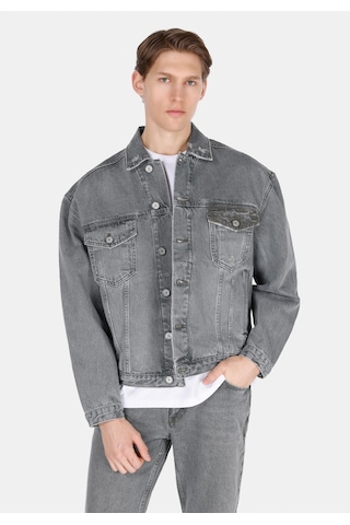 Colin's Colins Oversize Fit Düğmeli Astarsız Erkek Siyah Ceket Cl1073437 Cl1073437 Q1.v1 Dn44041 Denim
