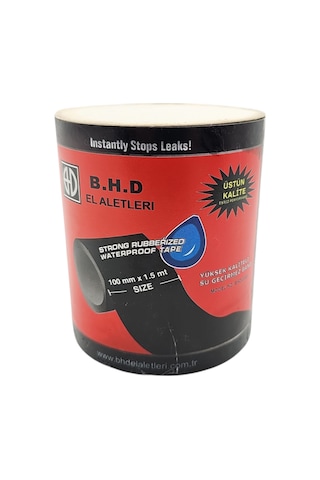 Fixonic B.h.d Bhd00484 1.5m 100mm Yüksek Kaliteli Su Geçirmez Siyah Bant