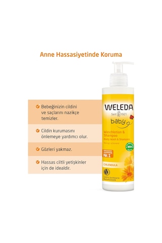 Weleda Calendula Özlü Organik Saç Ve Vücut Şampuanı 400 ML