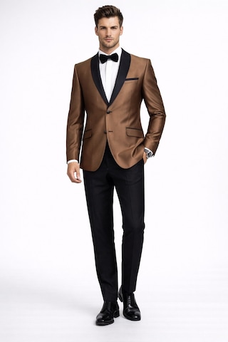 Fabio Cassel Erkek Damatlık Slim Fit Takım Elbise Vizon