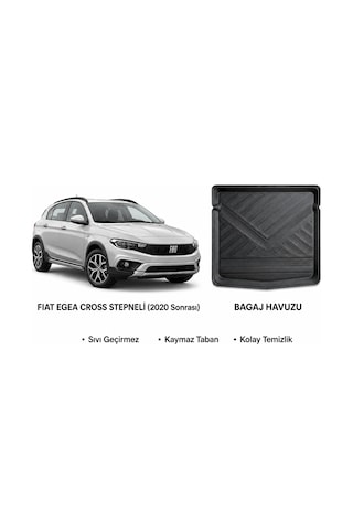 Fiat Egea Cross 2020 Sonrası Stepneli Bagaj Havuzu