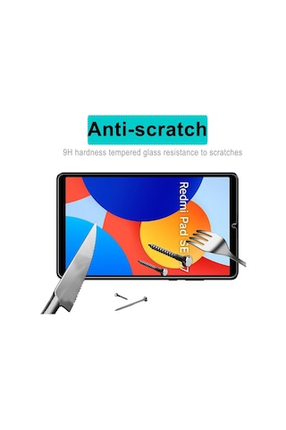 Xiaomi Redmi Pad Se 8.7inç Tablet Temperli Cam Ekran Koruyucu Kılıf
