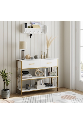 Jennifer Gold Metal Beyaz Dresuar Beyaz