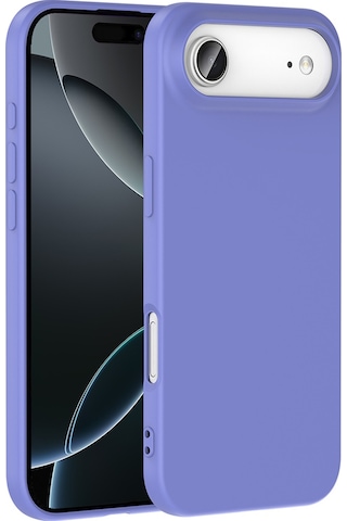 Techaks Apple Uyumlu iPhone 17 Air Kılıf Zore Mara Lansman Kapak - Lila Şeffaf