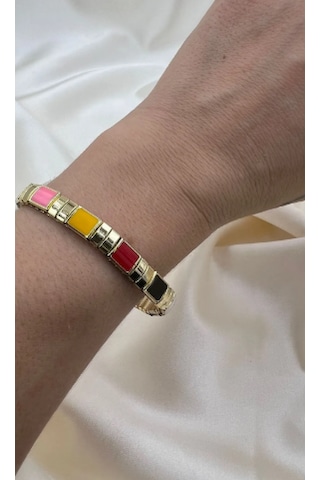 Bb Çelik Renkli Nominstion Bileklik Sarı