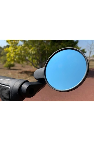 Meachow Me021-b Yuvarlak Mavi Lens Sağ+sol Bisiklet Ayna Takımı