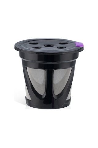 Leezsing Yeniden Kullanılabilir Keurig Uyumlu Kahve Filtresi K-supreme, K-elite, 2.0/1.0 - Siyah, 4 Adet Seti Siyah