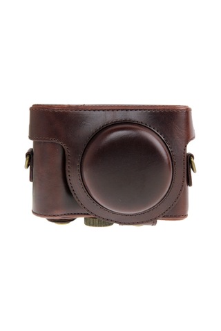 Sony Hx50 İçin Deri Kamera Çantası Çantası Kahve Diğer