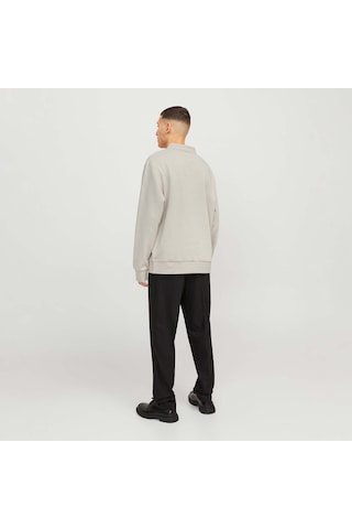 Jack & Jones Bradley Erkek Bej Polo Sweatshirt 12278586-mbm Krem