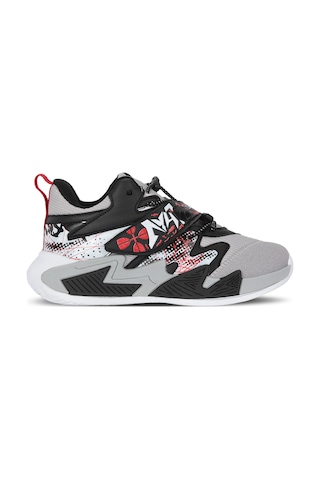 Slazenger Kothıll F Unisex Çocuk Cırt Cırtlı Gri / Kırmızı Günlük Spor Ayakkabısı