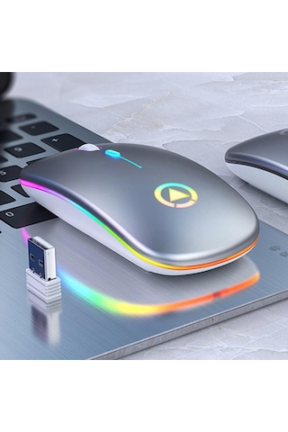 Dailytech Şarj Edilebilir Kablosuz LED Aydınlatmalı Optik Mouse