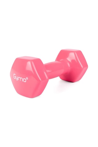Gymo Hex Shape Vinil Dambıl 5kg Pembe