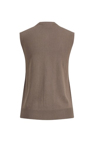 Jack & Jones Kadin Örgü Yelek - Ophelia - 12296335 Brown Lentil