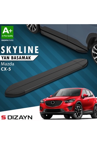 S-dizayn Mazda Cx-5 Skyline Siyah Yan Basamak 183 Cm 2012-2016 A+ Kalite