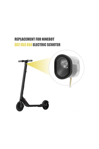 Aubyhe Scooter Ön Işığı, Plastik Malzeme, Siyah Renk, 4.2x4.2x3 Cm Boyut, 40 G Ağırlık Siyah