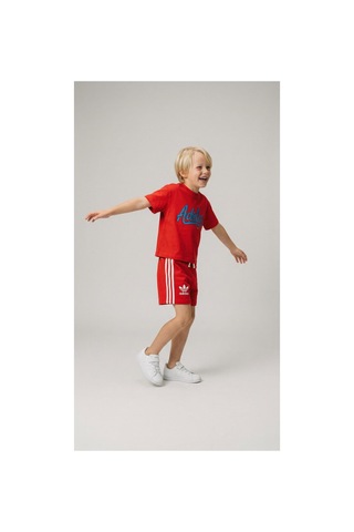 Poala Kids Logolu Kırmızı Şort Takım