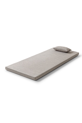Nomad Yastık Hediyeli Full Ortopedik Taşınabilir Kamp Yatağı 6 Cm 1 80x190 Vizon Ölçü