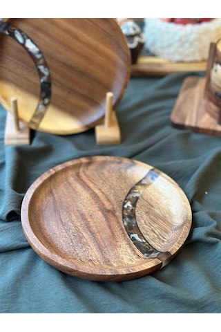 Akasya Pasta Tabak 20cm Renkli