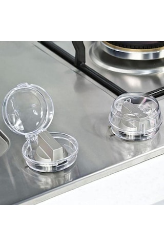 BUFFER® Isıya Dayanıklı Plastik Ocak Düğme Koruyucu Düğme Kilidi