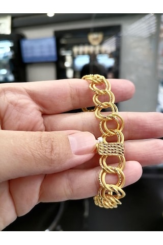 22 Ayar Altın Uzayyolu Ve Dallas Yatırımlık Bileklik