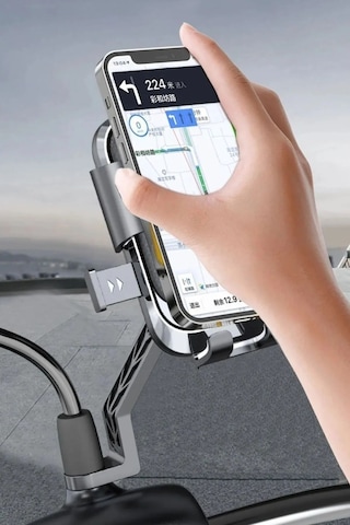 360 Derece Dönebilen Dikiz Aynası Versiyonu Telefon Tutucu Motor,motosiklet,bisiklet ,scooter İçin