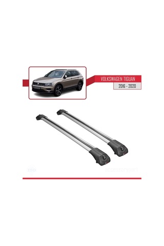 Volkswagen Tiguan 2016-2020 Arası İle Uyumlu Ace-1 Ara Atkı Tavan Barı Gri