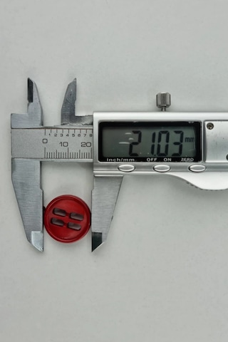 Orta Akrilik Dikdörtgen Delikli Ten Kaban Çeket Hırka Yelek Düğmesi 5 Adet