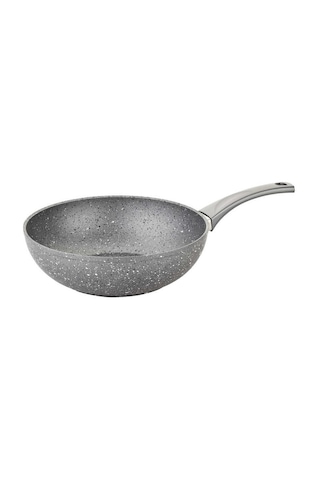 Oms Granit Wok Tava 28x9 Cm Gri