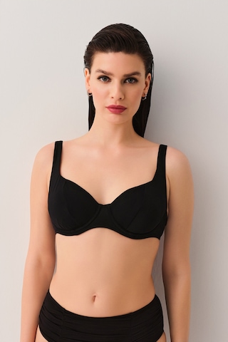 Suwen Balenli Bikini Üst Sbn26950012 Siyah