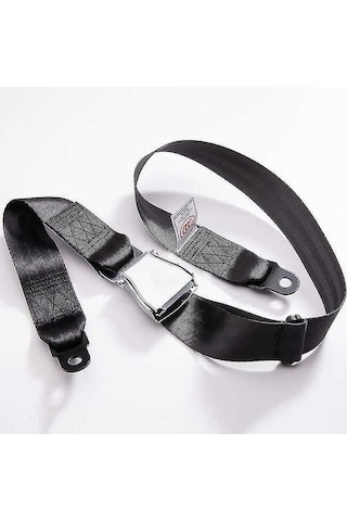 Novahub Havacılık Alüminyum 2 Noktalı Emniyet Kemeri - Otobüs, Okul Servisi & İş Makineleri İçin