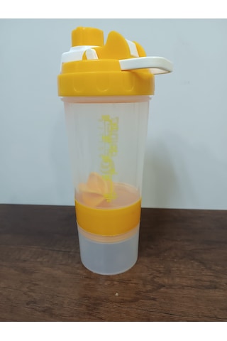 Sızdırmaz Ve Ve Vidalı Kapaklı Plastik Shaker Seşaf Sarı